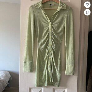 H&M Green Mini Bodycon Dress